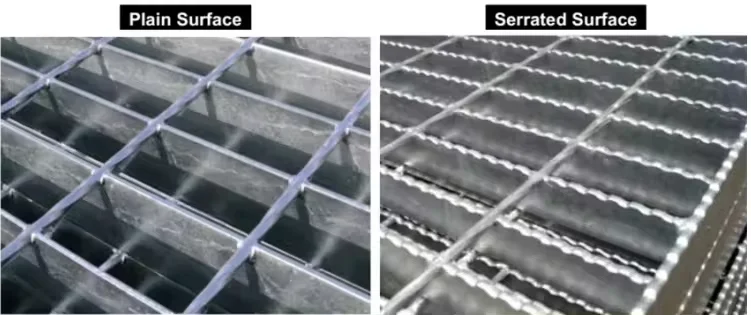 Hot DIP Galvanized Steel Driveway Grating Heavy Duty Metal Bearing Bar Steel Grid Serrated Steel Mesh factory