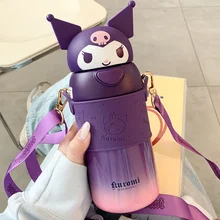 Sanrio Aslin Food Grade 316 Stainless Steel Insulated Cup Students School Water Cup Kuromi Melody Portable Thermos Cup