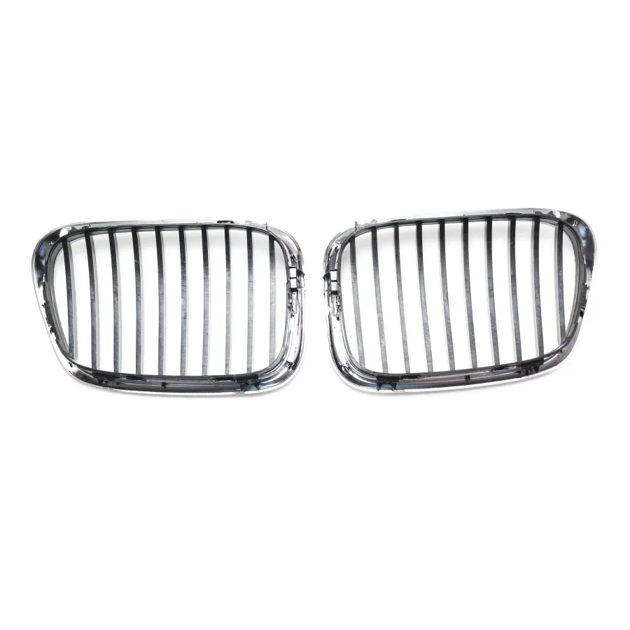 product tiypeor  car front grille grill for bmw 5 series e39 2002 2004  matt black  kidney accessory made of durable abs material-8