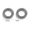 15mm-steel silver color