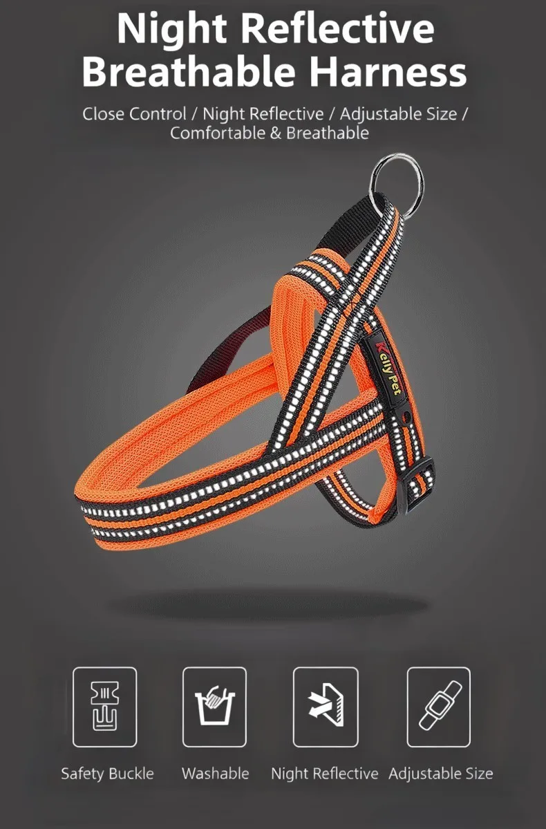 Explosion-Proof Spike Pet Chest Strap Sport Fashion Universal Reflective Easy Wear Gun Shaped Strap Nylon Towing Rope Medium