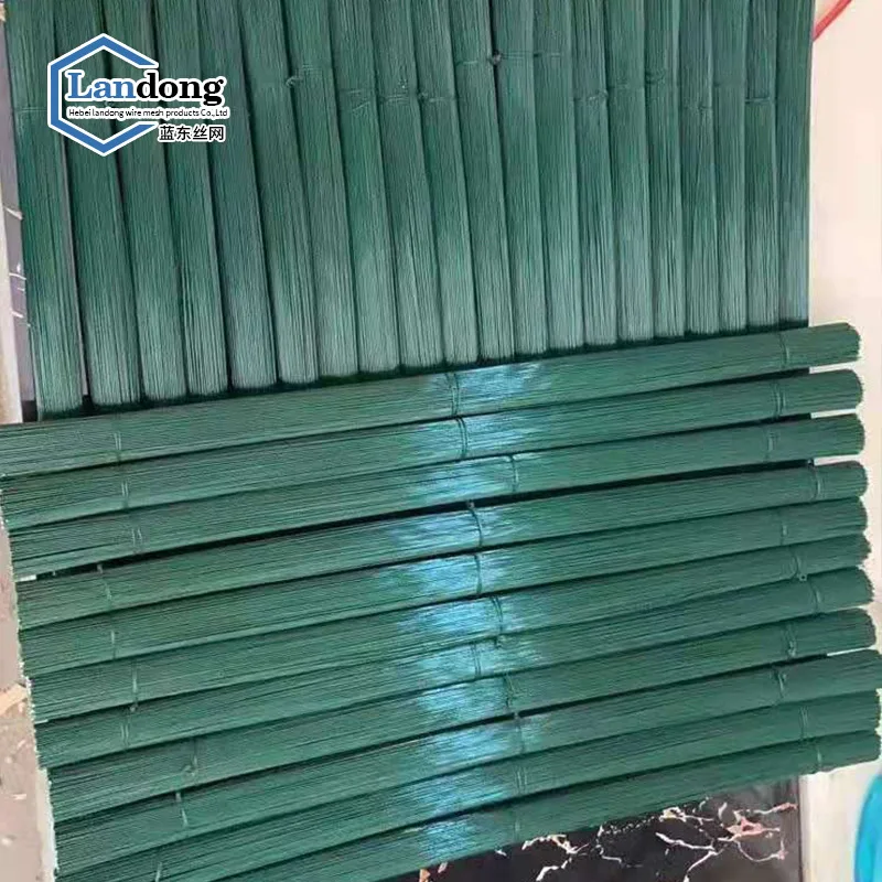 Green Black Color 2MMX8CMX7KGS/CARTON PVC Plastic Coated Single Metal Wire Twist Tie Wire for Gift Packing