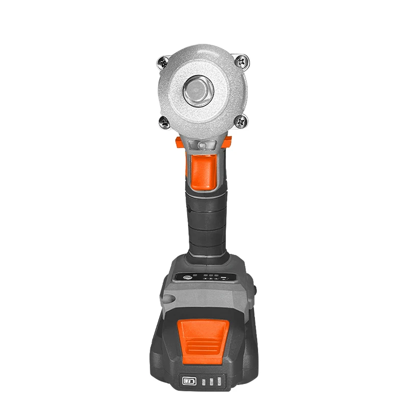 Multi-Function Cordless Brushless Impact Wrench Rechargeable LED Light Electric Torque Wrench with Industrial Power Source