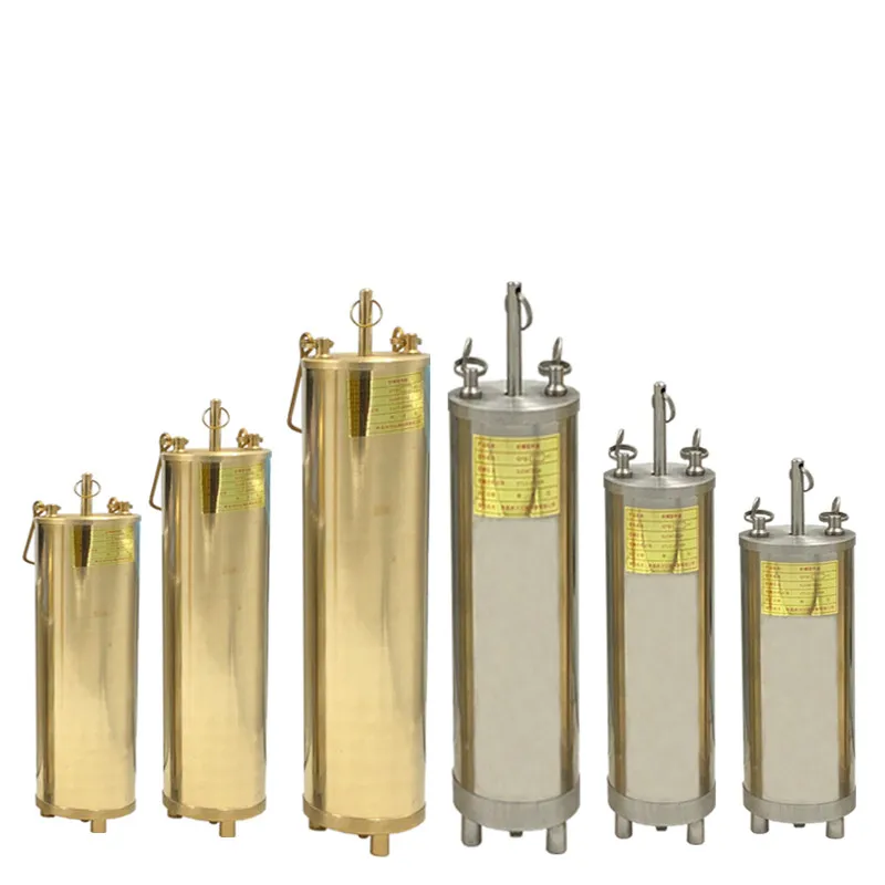 Brass Fuel Tank Sampler - 1000ml Oil Extraction Tool With Rope For Industrial Use
