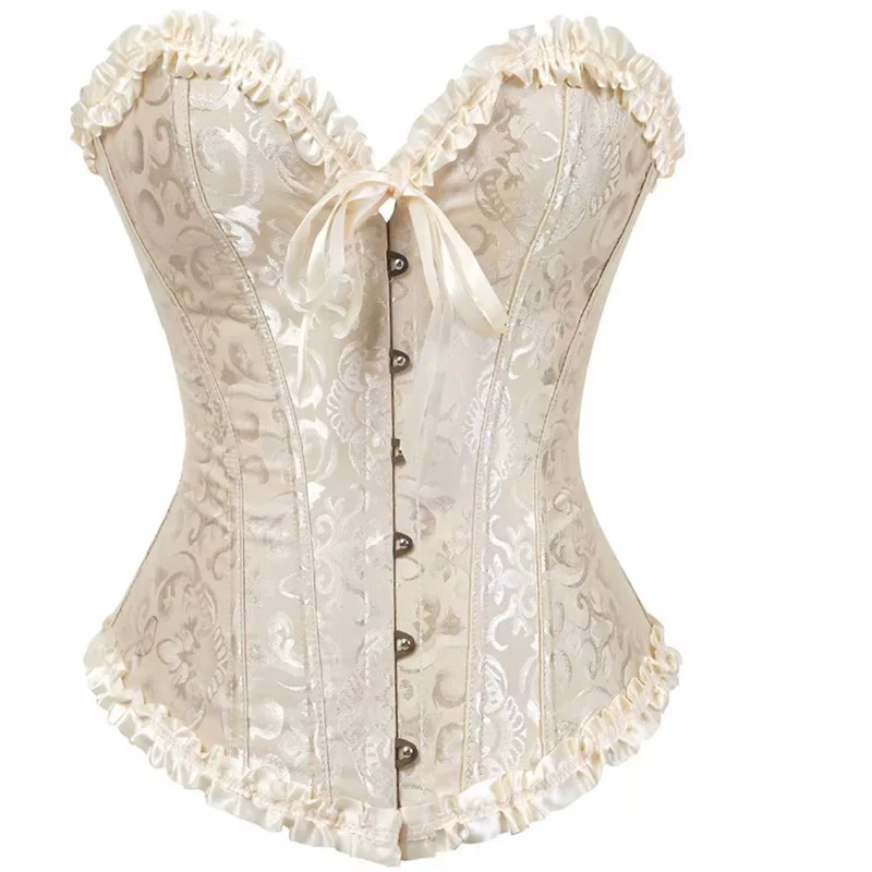 Detachable Printed Floral Mesh Waist Trainer Busty Steel Maternity Shapewear Butt and Hip Body Shaper Lingerie Women Sexy Corset