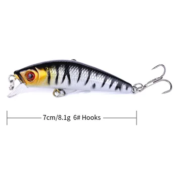 Cheery Minolua Plastic Bass Bait 7CM-8.1G Micro-Object Remote Floating Water Hovering Bottom Fishing Ocean Beach Set – Lure – view 4