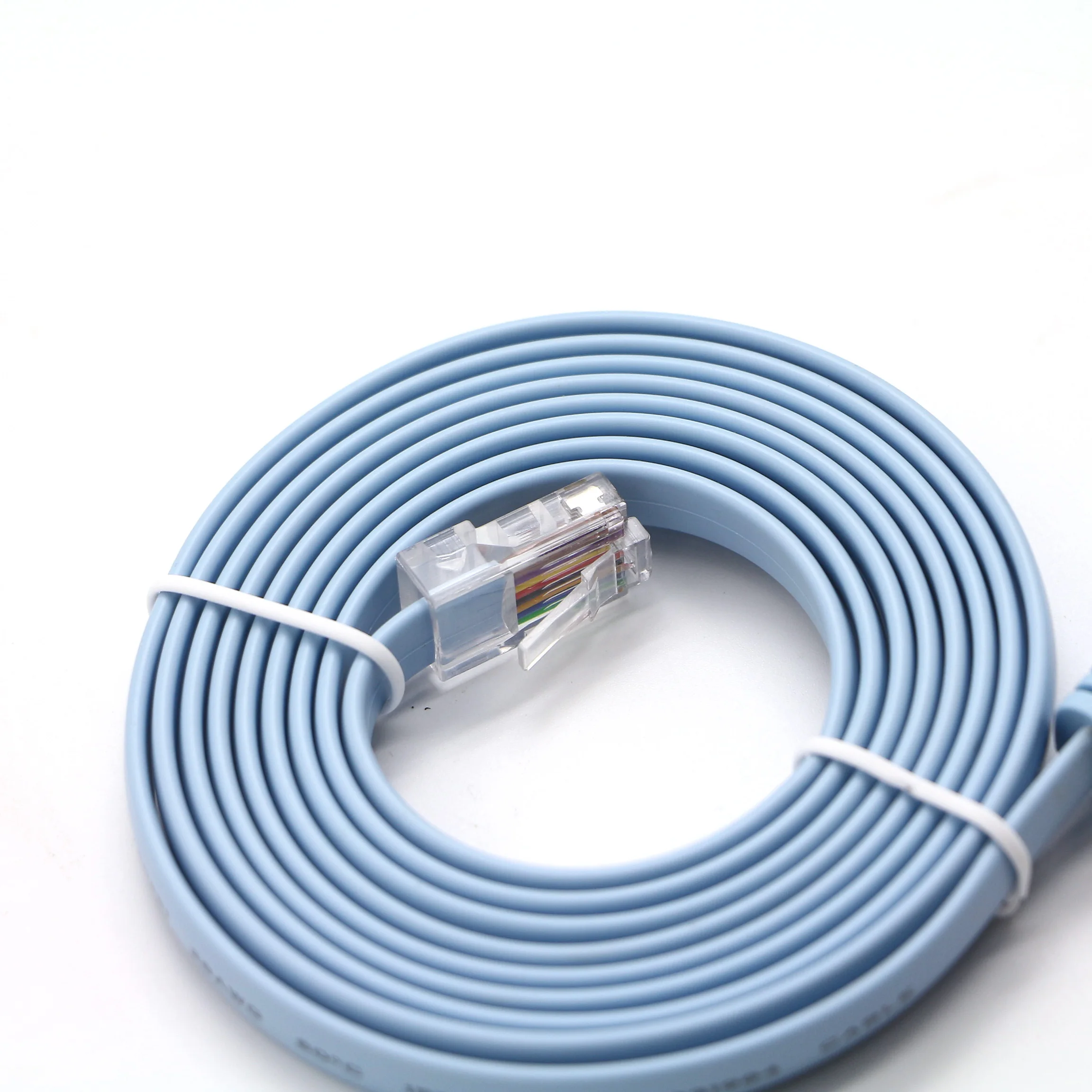 USB to RJ45 Male RS232 Cable 3A Fast Charging Computer Console Cable Pure Copper Material with Braid Shielding