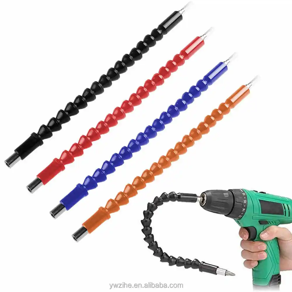 Plastic Metal Soft Universal Flexible Shaft Electric Screwdriver Batch Hex Shank Drill Bit Extension Rod Hose Alibaba