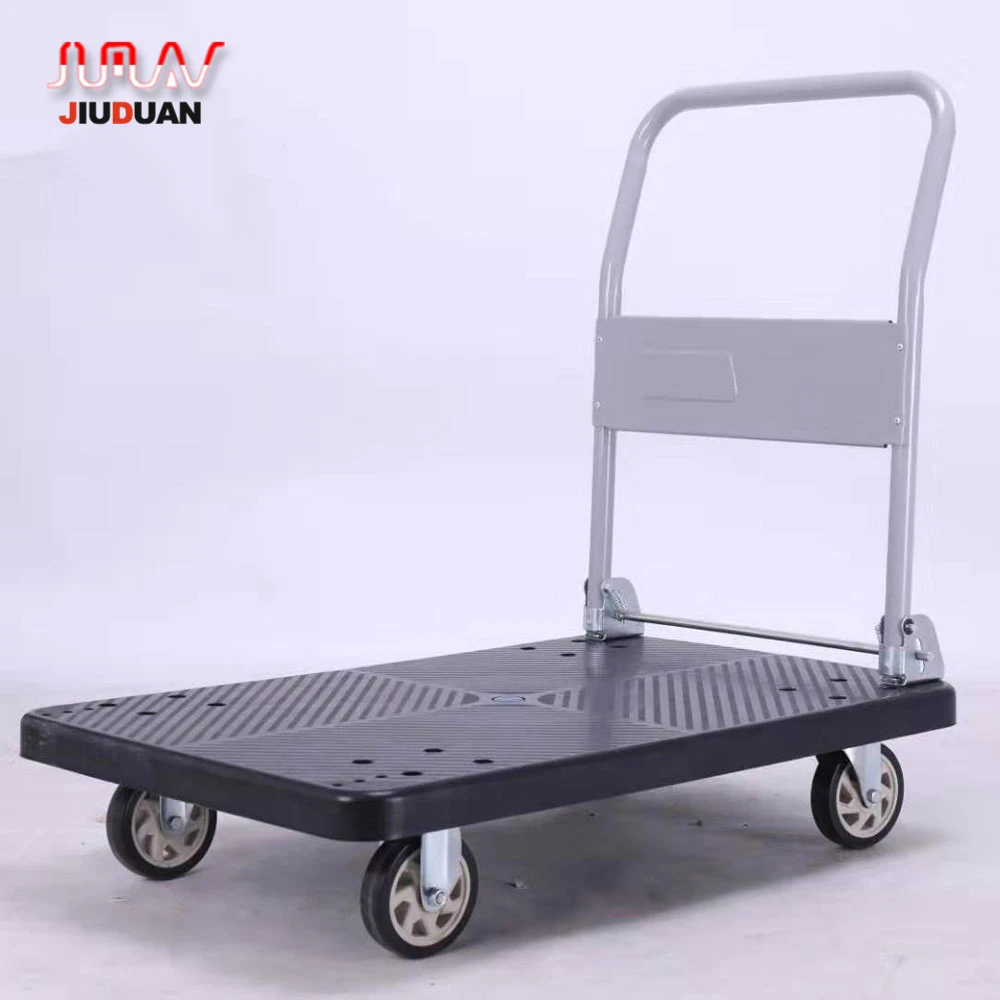 Foldable Hand Cart truck Platform Trolley with one handle for Warehouse