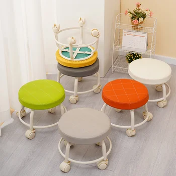 360 ° Rotating Low Stool Lazy Person Sliding Stool Modern Rotating Chair Floor Roller Stool
