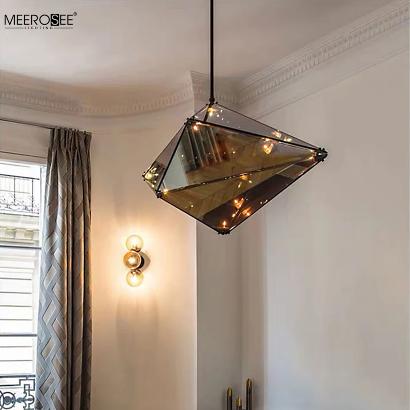 Meerosee Modern Custom Kitchen Pendant Lamp Small Suspension Light for Dinning Cafe Restaurant MD86774