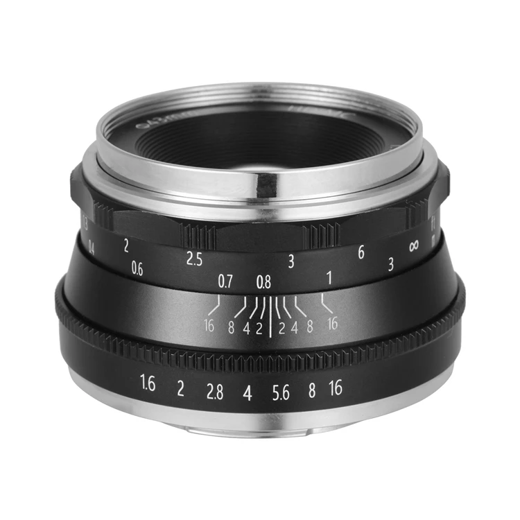 Andoer 35mm F1.6 Manual Focus Lens Large Aperture Compatible with Fujifilm Fuji Cameras