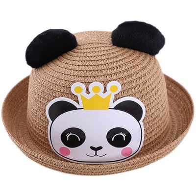 Одежда для мальчиков и девочек носки для малышей с милым рисунком панды, Солнцезащитная шляпа летняя детская Пикник Солнцезащитная пляжная шляпа для детей Рыбацкая шляпа