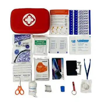 Portable Waterproof Emergency Medical First Aid Kit Bag Custom Factory Design for Home Use Manual Travel Aid Devices