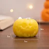 Yellow Ghost Face Pumpkin