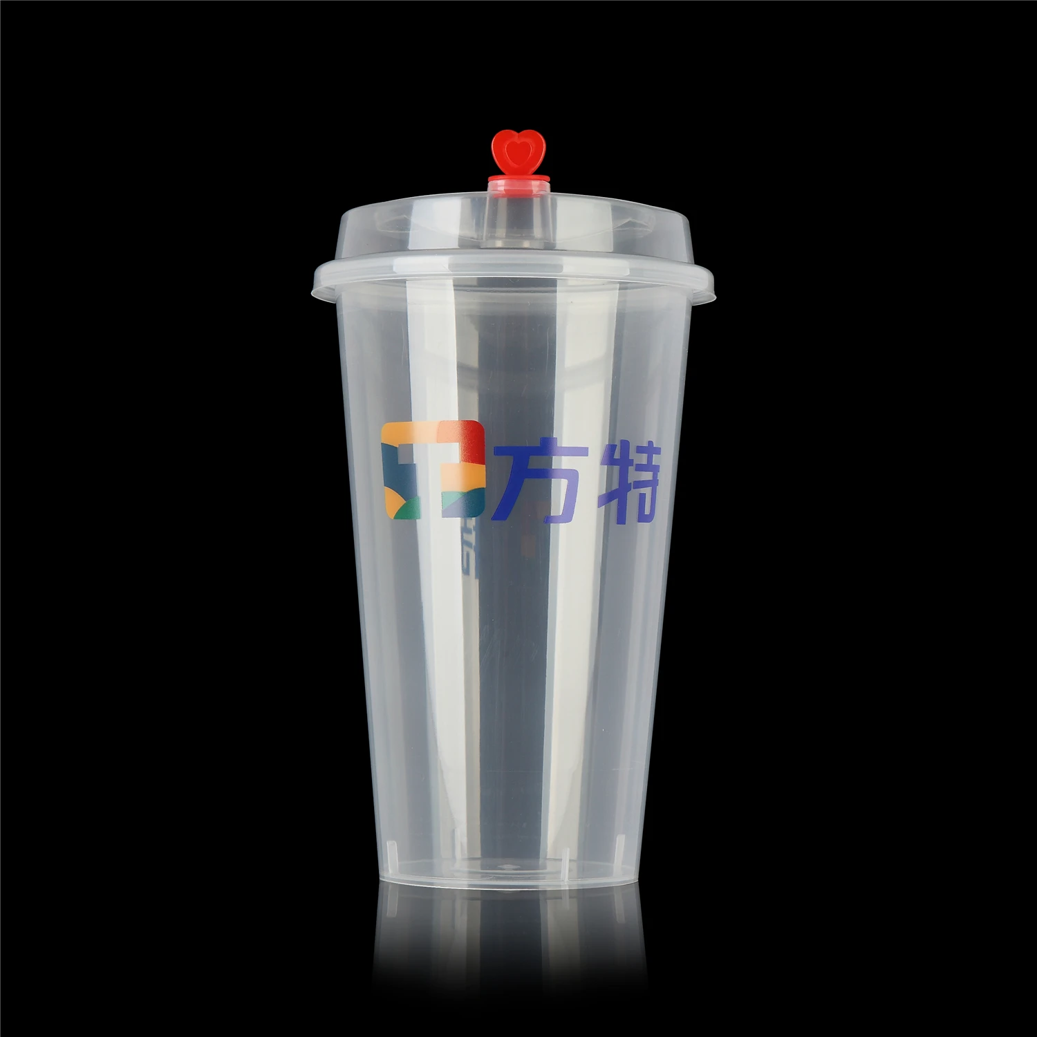Прямая поставка с завода, прозрачная пластиковая крышка и соломинка, пластиковая чашка для молочного чая, пузырьковый чай