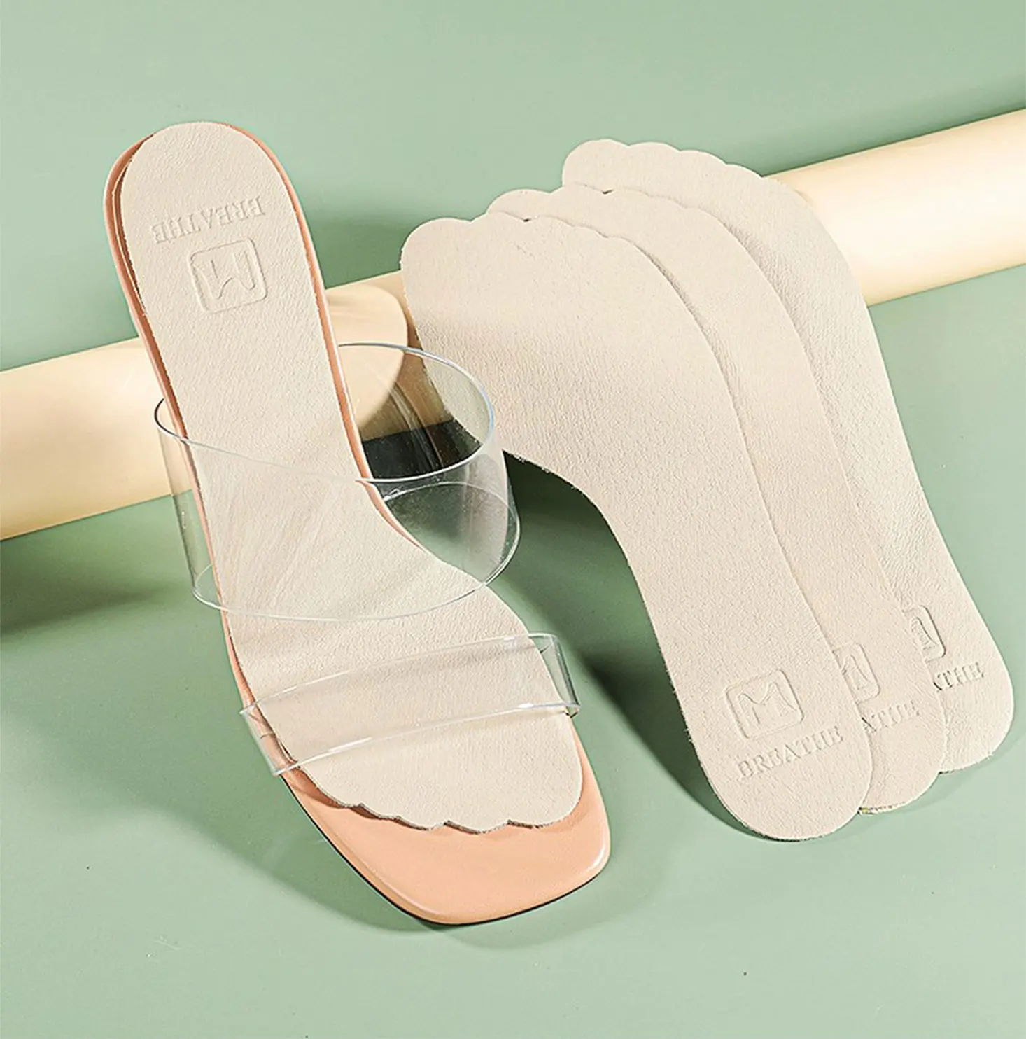 Leather Summer Sandal Replacement Insoles Self Adhesive Pads