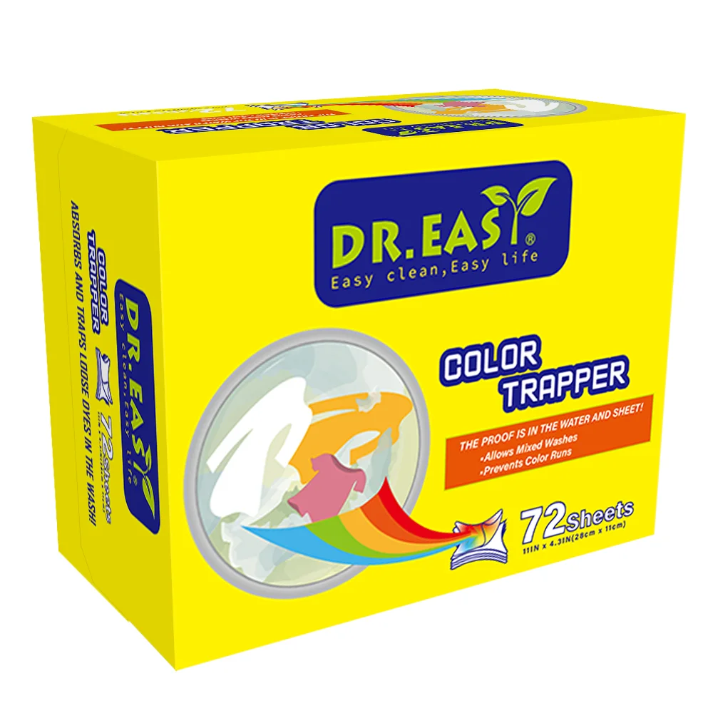 OEM/ODM Free Sample 4-in-1 Color Catcher Sheets Color Trapper Anti-coloring for Laundry Washing