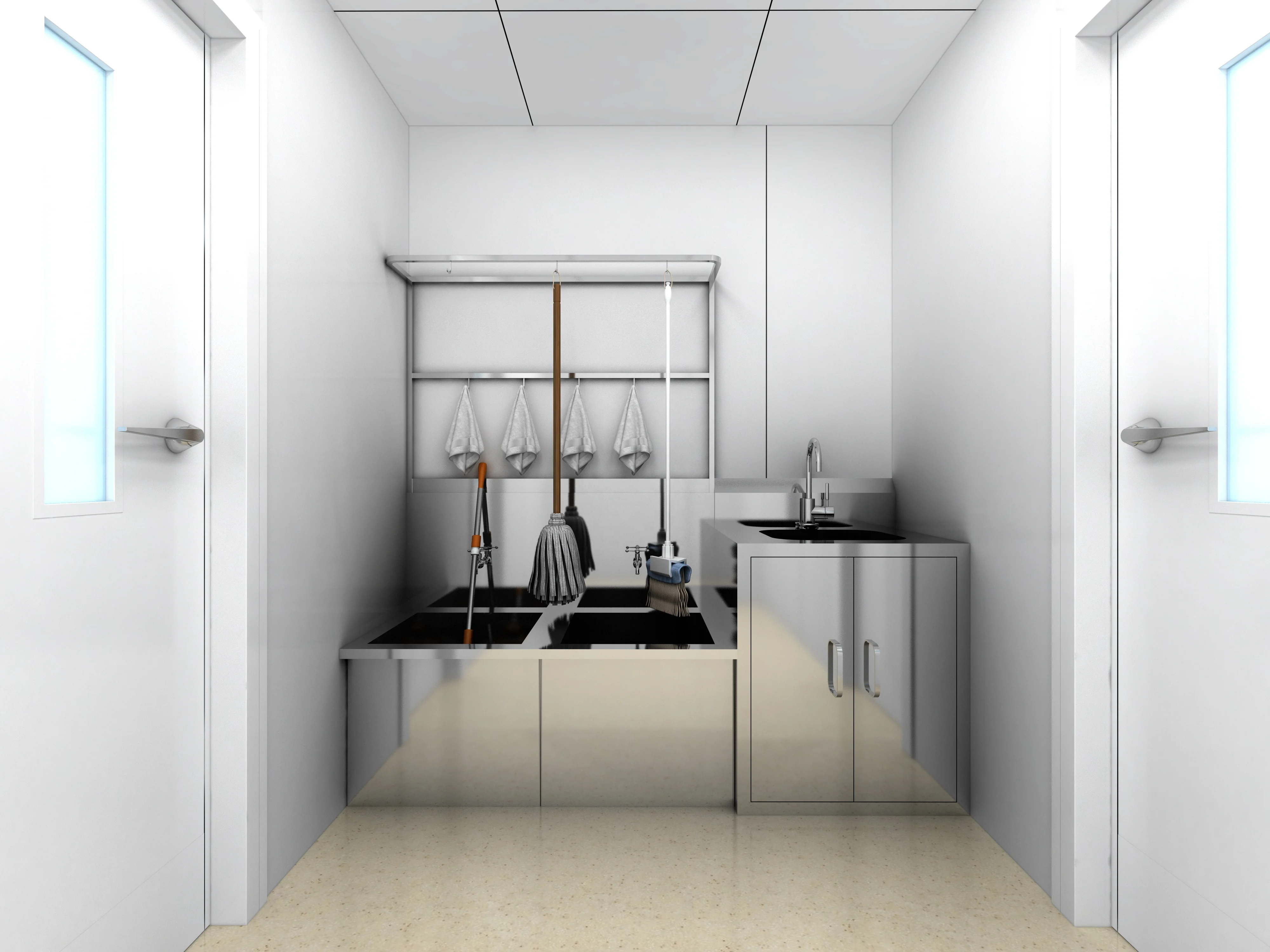 Customized Modern Stainless Steel Storage Cabinet for Hospitals Hotels Gyms-Durable Medical Cabinet with Customizable Locks 5