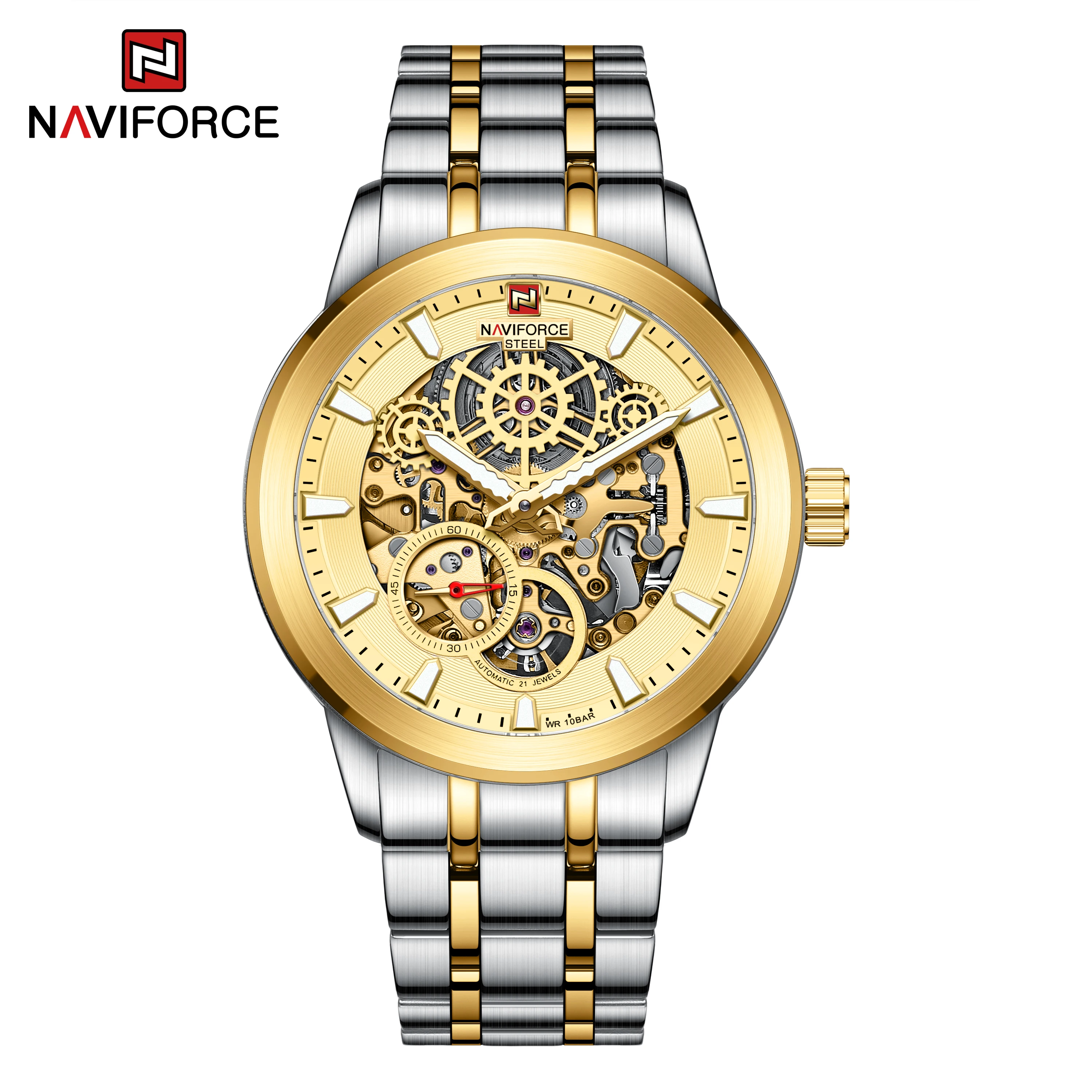 NAVIFORCE 1002 Luxury Gold Mechanical Watch for Men