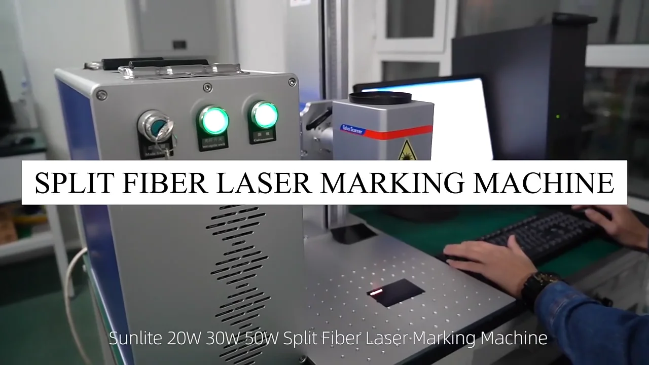 Split Type Raycus Max Jpt 20w 30w 50w 70w 100w Fiber Laser Marking