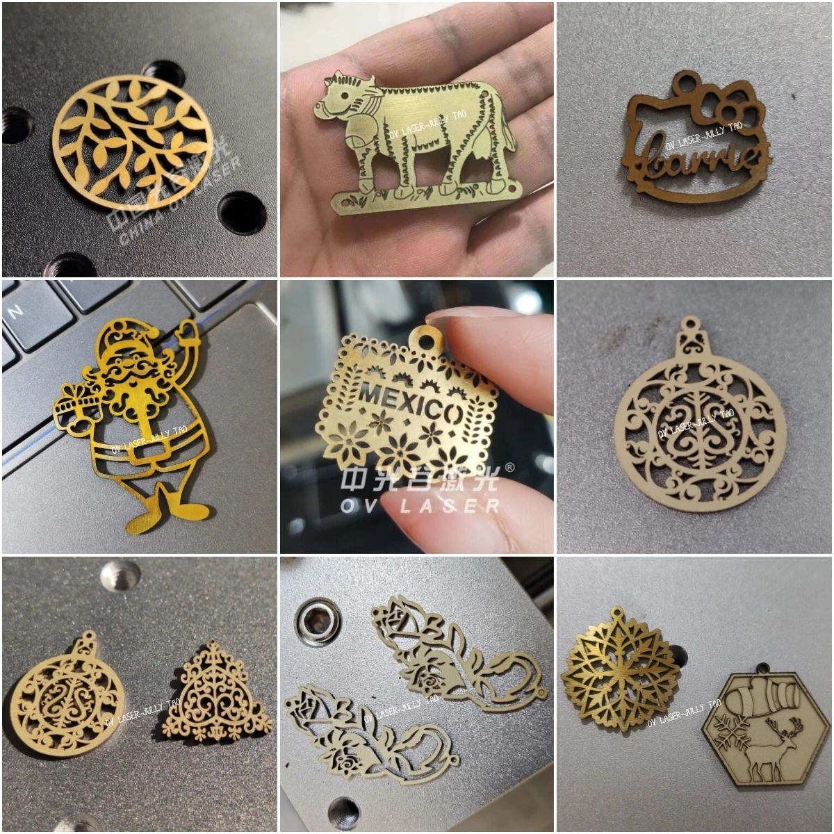 Fiber Laser Laser Cutting Jewellery Designs 100w Jewelry Gold Name