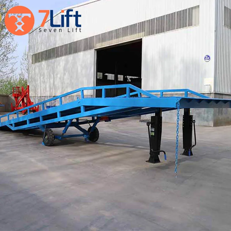 Adjustable Hydraulic Antiskid Unloading Ramp Slope Bridge Loading Ramp Container Warehouse Loading Ramps