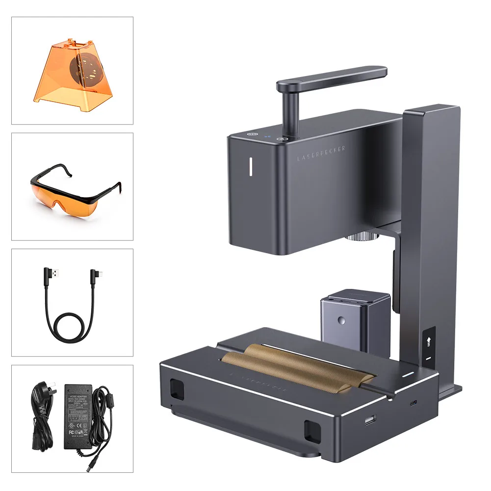 レーザーペッカー2 LaserPecker 2 ポータブルレーザー彫刻機 Laserpecker L2 レーザー彫刻機 - 金属 & DIYプロジェクト用