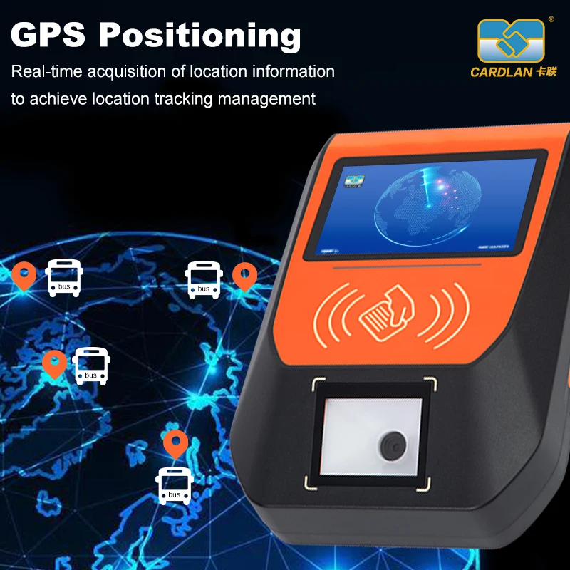 Public Transportation Qr Code Rfid Card Reader Cashless Payment System Payment Console Battery for Bus Ticket Machine