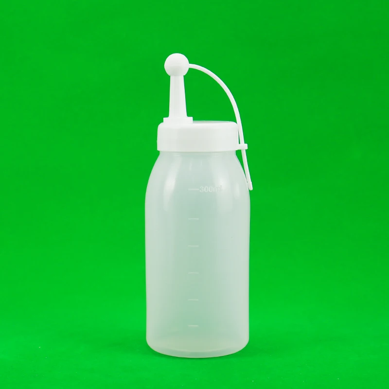 pp wide mouth plastic squeeze bottles caps ketchup salad sauce milk soda tea custom logo-33