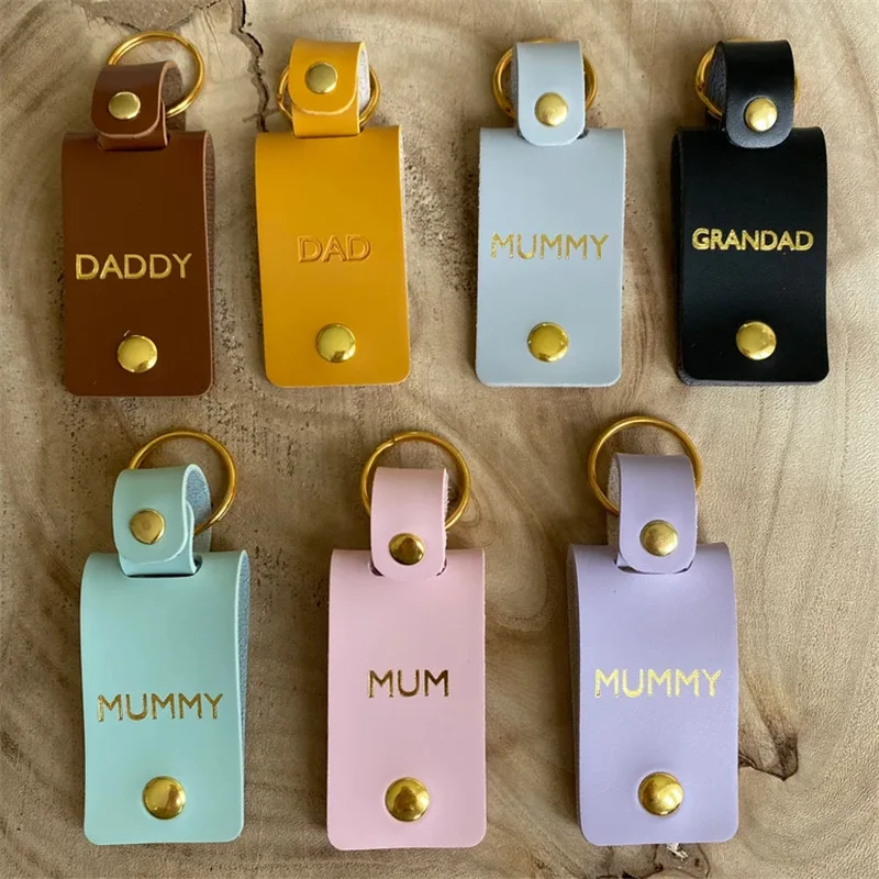 Personalized Leather Gift Keychain Driver Safe Keychain With Photo Leather Keychain Gift for Dad