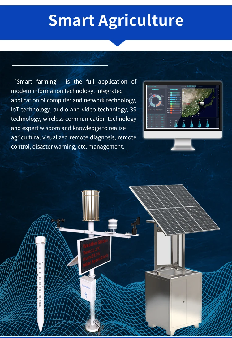Smart Farm System Smart Agriculture Sensors Weather Station