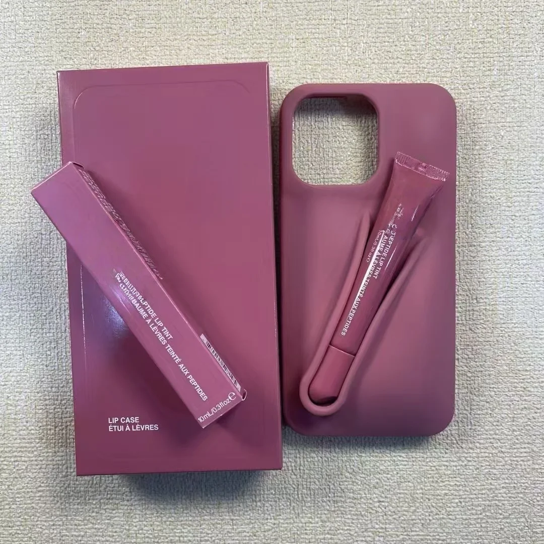 Silky Smooth Lip Phone Case for iPhone 11 12 13 14 15 16 Luxury s Accessory Makeup-friendly Convenient Mobile Accessory