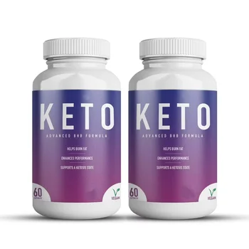 OEM customizable advanced BHB formula Keto Diet Fat Burner Pills Weight Loss Premium 2400mg 60 Capsules