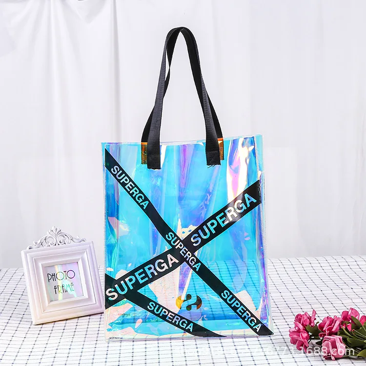 clear shopping tote