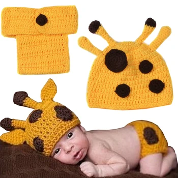 Mameluco De Jirafa Para Muñecas De 35-43 Cm | Ropa De Algodón Suave Con Botones Frontales Para Bebés Y Niñas