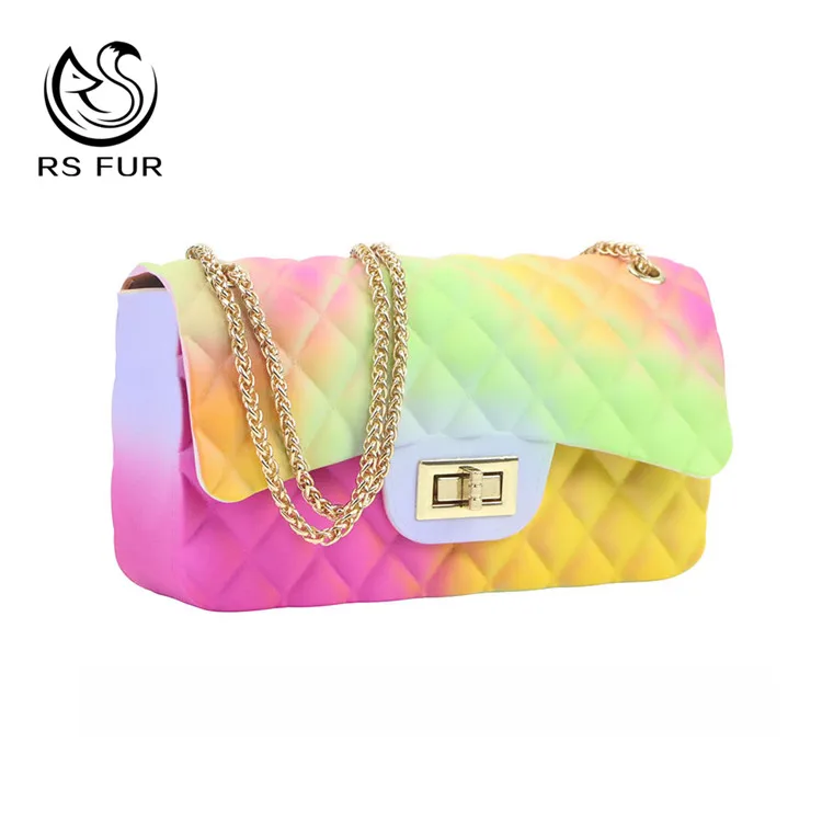 2021 New Design Ladies Fashion Crossbody Luxury Pink Yellow Jelly Bags