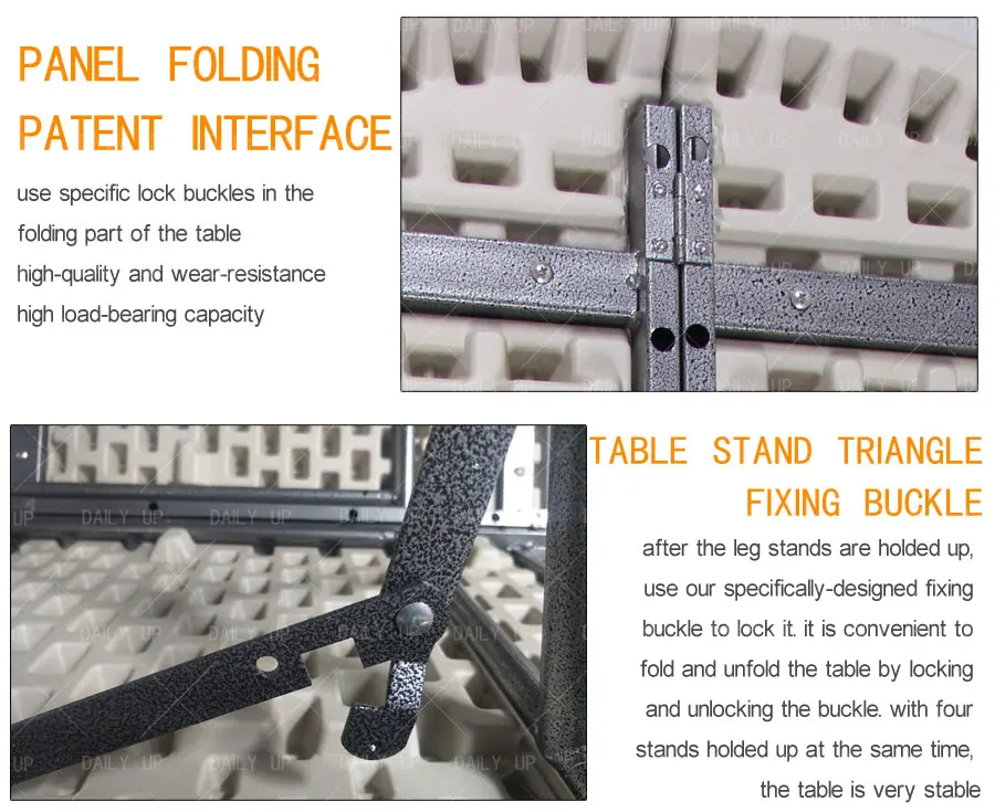 Banquet Folding Round Table For Sale Outdoor White Plastic 456ft Dining Round Table Designs Party Suitcase HDPE Wedding Table