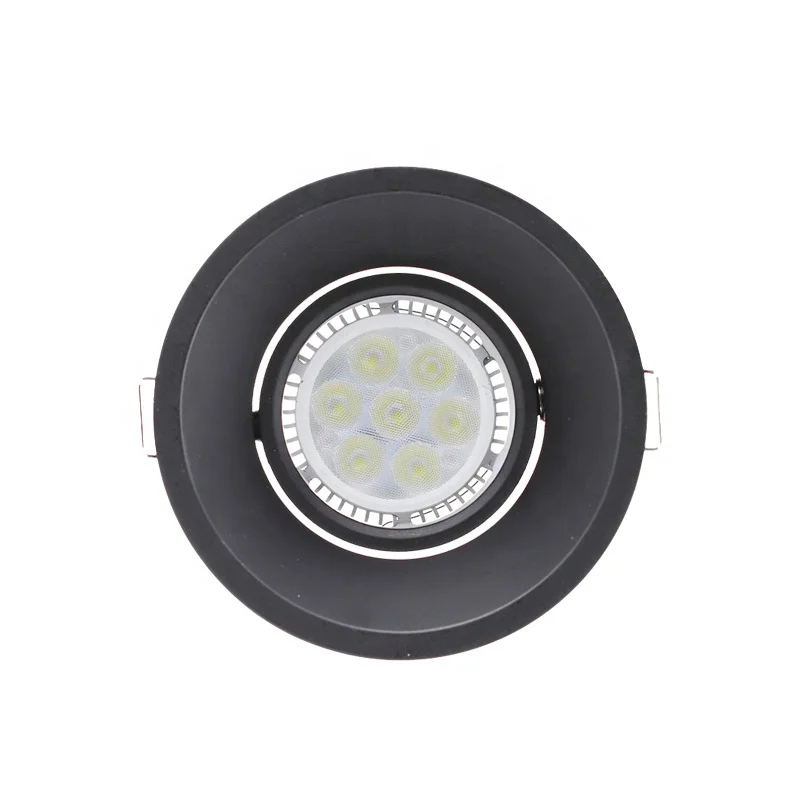 Modern LED Ceiling Lights Lamp Adjustable Frame MR16 GU10 Replaceable Spot Lights Bulb Fixture Downlights Holder