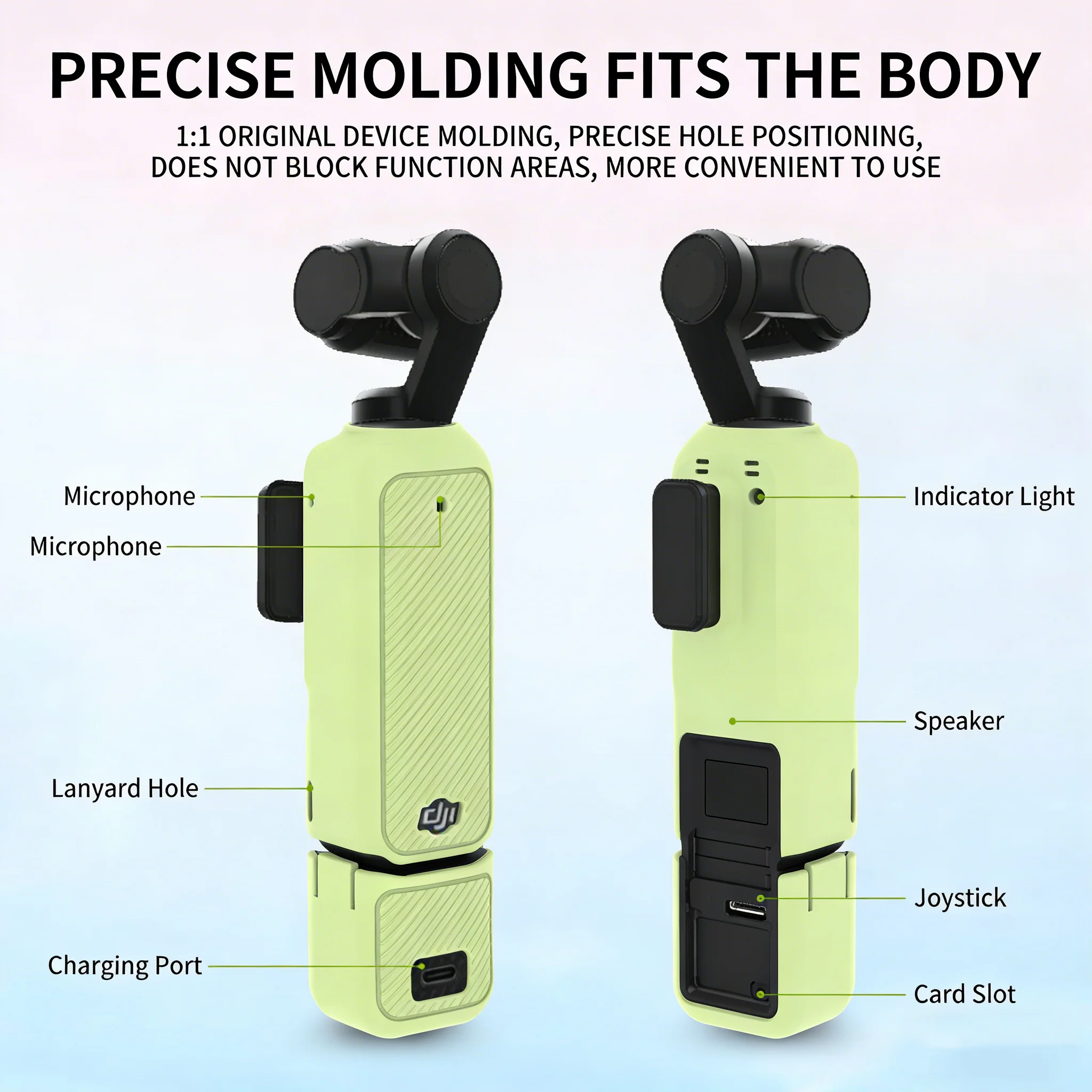 product silicone cover for dji osmo pocket 3 protective case scratch resistant sleeve for dji osmo pocket 3 portable combo accessories-6