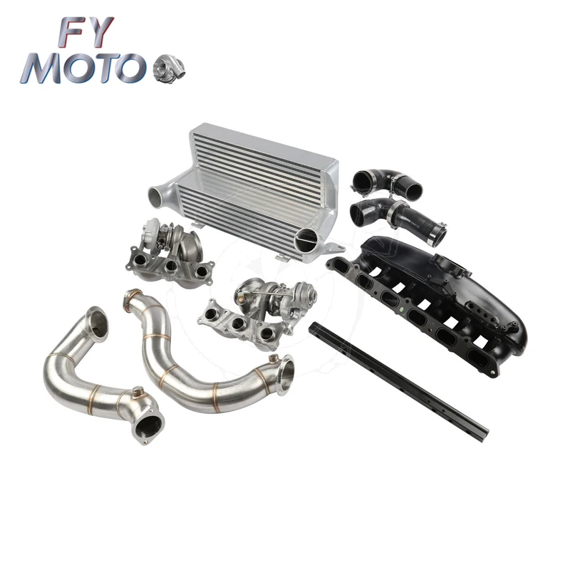 Exhaust Downpipe+intercooler+turbocharger+intake Manifold+inlet Hose