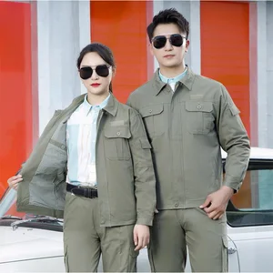 Unisex 100% Cotton Industrial Worker Uniform Overalls Suit Lining Double-Deck Tooling Workwear Unisex Labor Protection Clothing