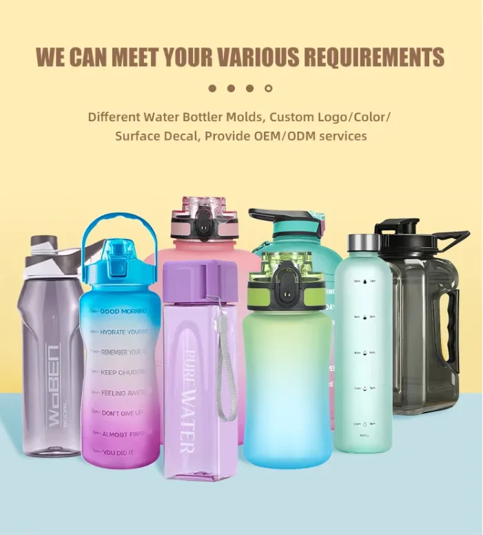 500ml Sports Water Bottle Multicolor Student Water Cup Bottle Drinkware ...