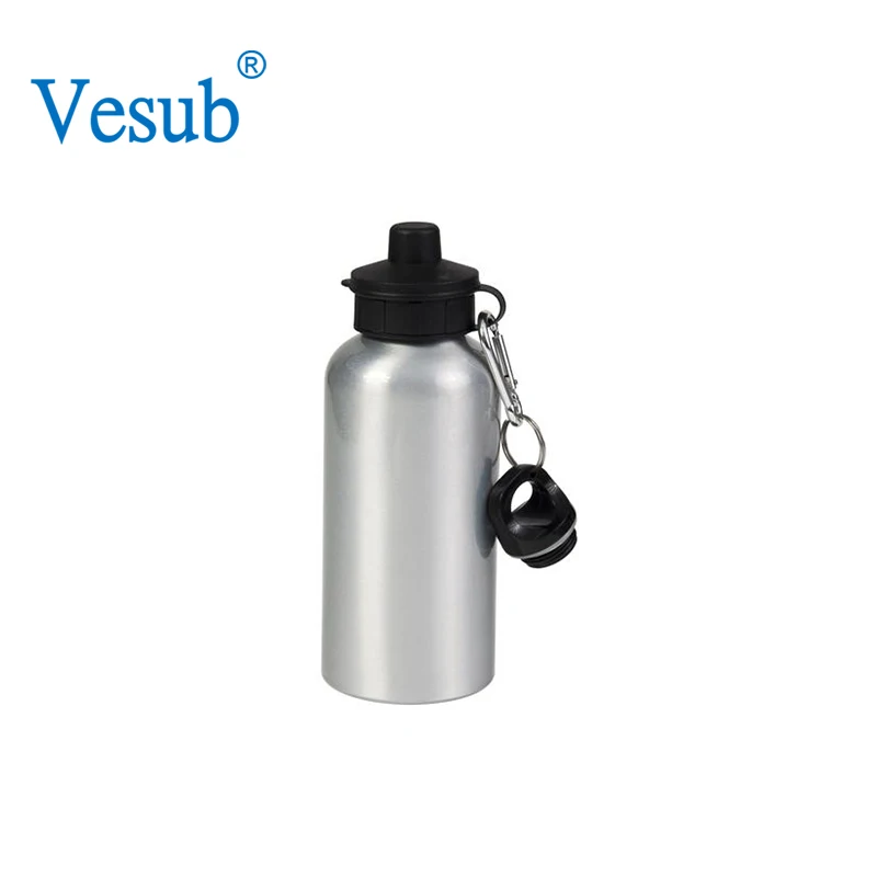 Wholesale Low Price 600ml Sublimation Customized Blank Aluminium Sipper Water Bottle for Heat Press Printing