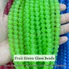 Perline di vetro verde frutta
