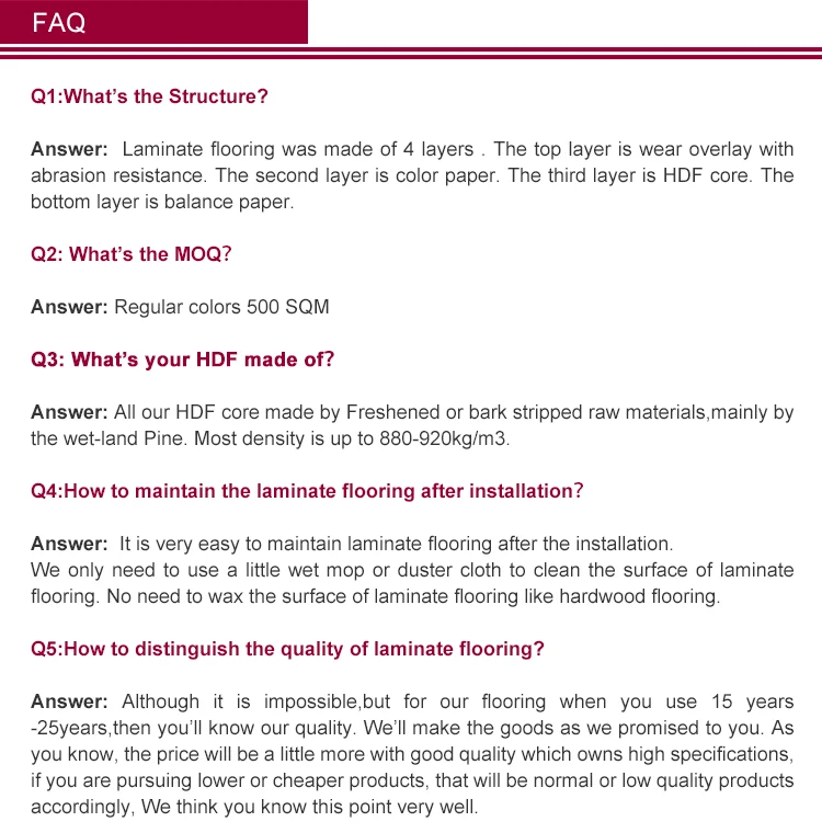 China Hot Sale Makko Oak Laminate Flooring Indoor Multilayer Laminate Flooring