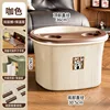 Brown three-layer bucket