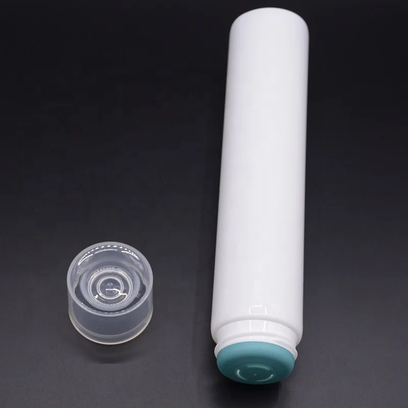 OEM eco-friendly 75ml-150ml diameter 40mm domed head empty cosmetics plastic tube with applicator