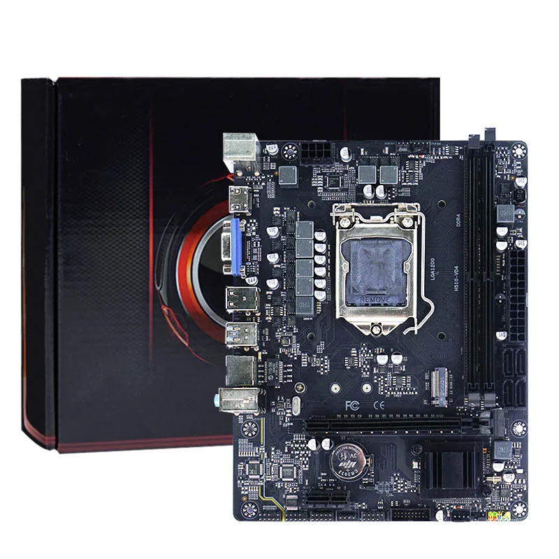 H510 Computer Gaming Mainboard 10th 11gen Core I9 I7 I5 I3 Pc Atx Placa Mae LGA1200 Dual DDR4 M.2 LGA 1200 Desktop Motherboard