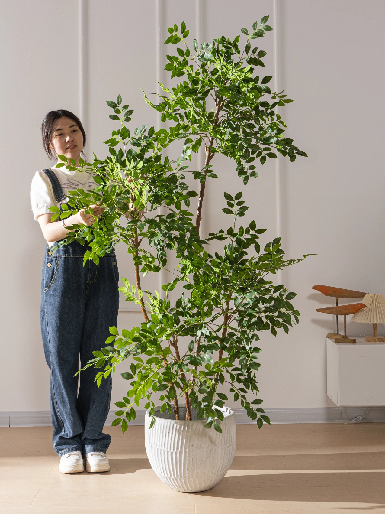 1.9M Tall Plastic Tree Simulation Tree Factory Hot Sale Facked Artificial Plants Greenery Potted Outdoor Indoor Home Decoration supplier